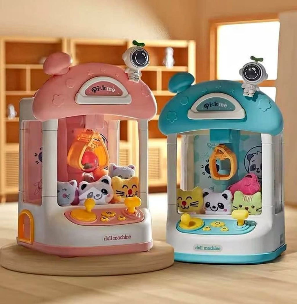 Mini máquina atrapapeluches XL con música y luces para niños