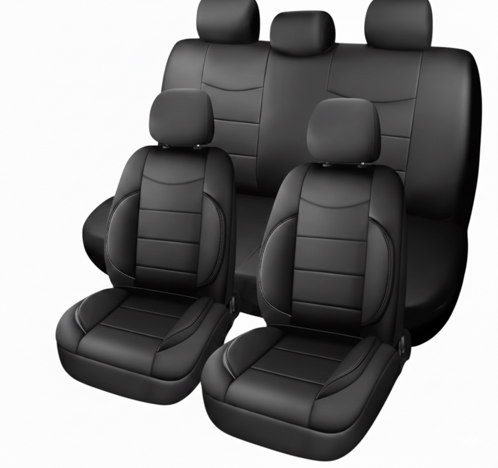 Set Cubre Asientos de Auto Ecocuero Premium Tasbel Confort Térmico