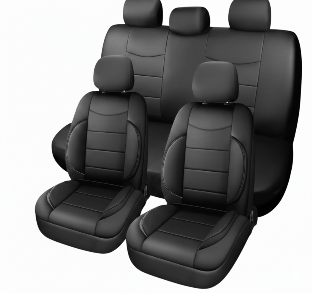 Set Cubre Asientos de Auto Ecocuero Premium Tasbel Confort Térmico