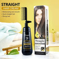 Crema alisadora con peine integrado para el cabello - ginseng y queratina