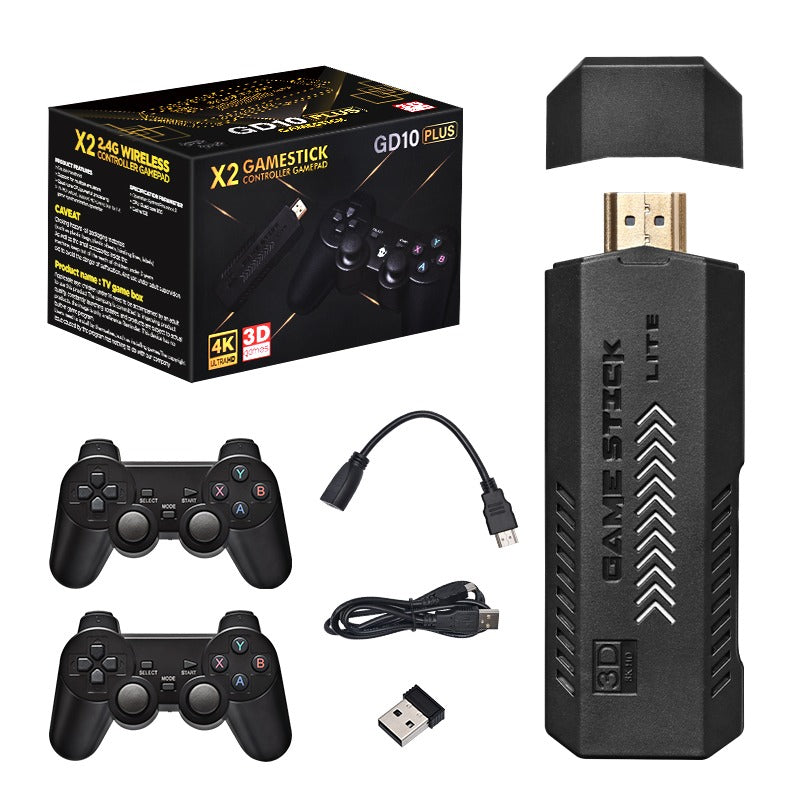 Game Stick retro HDMI con controles inalámbricos y cable