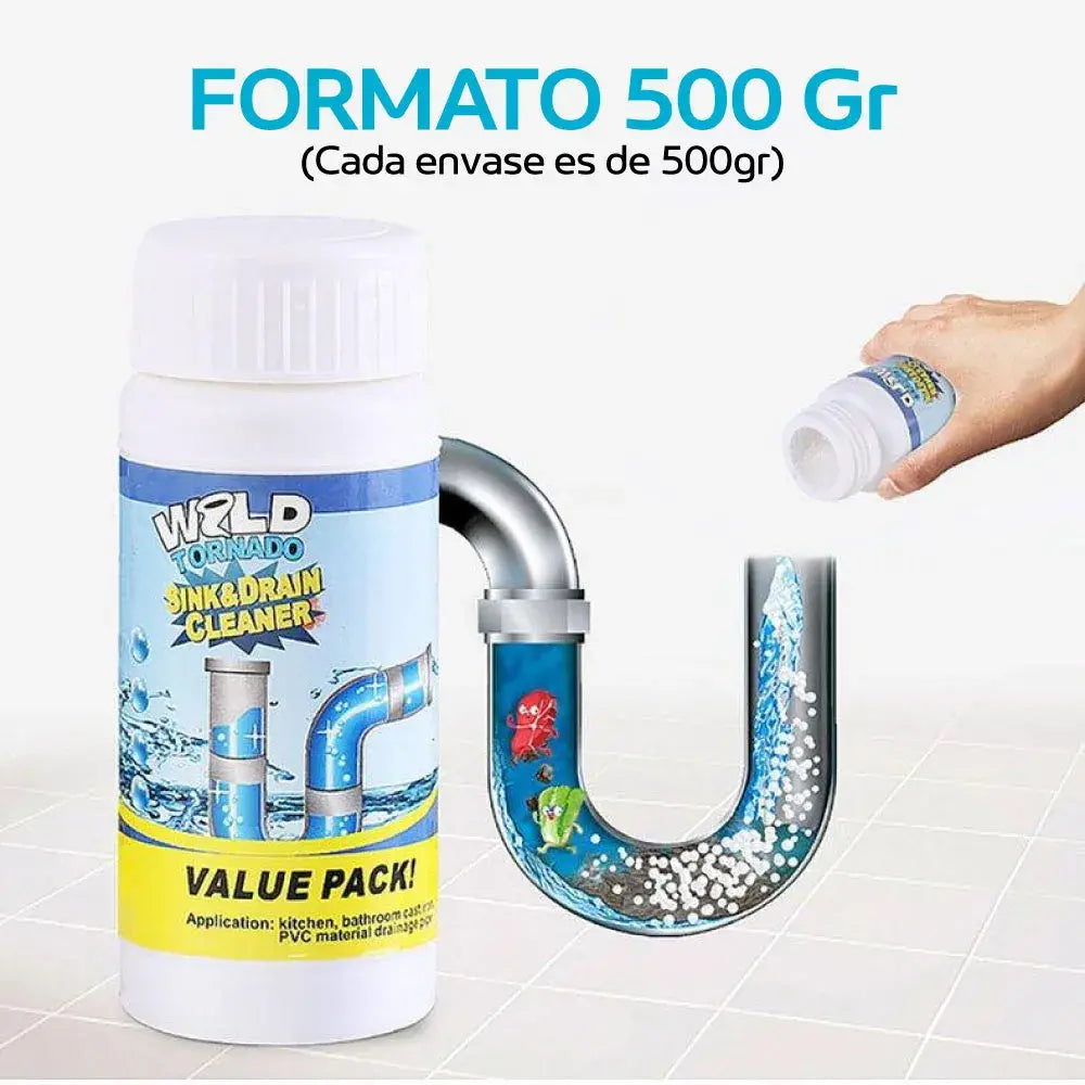 Polvo Desatascador de Cañerías – Destapa en Minutos
