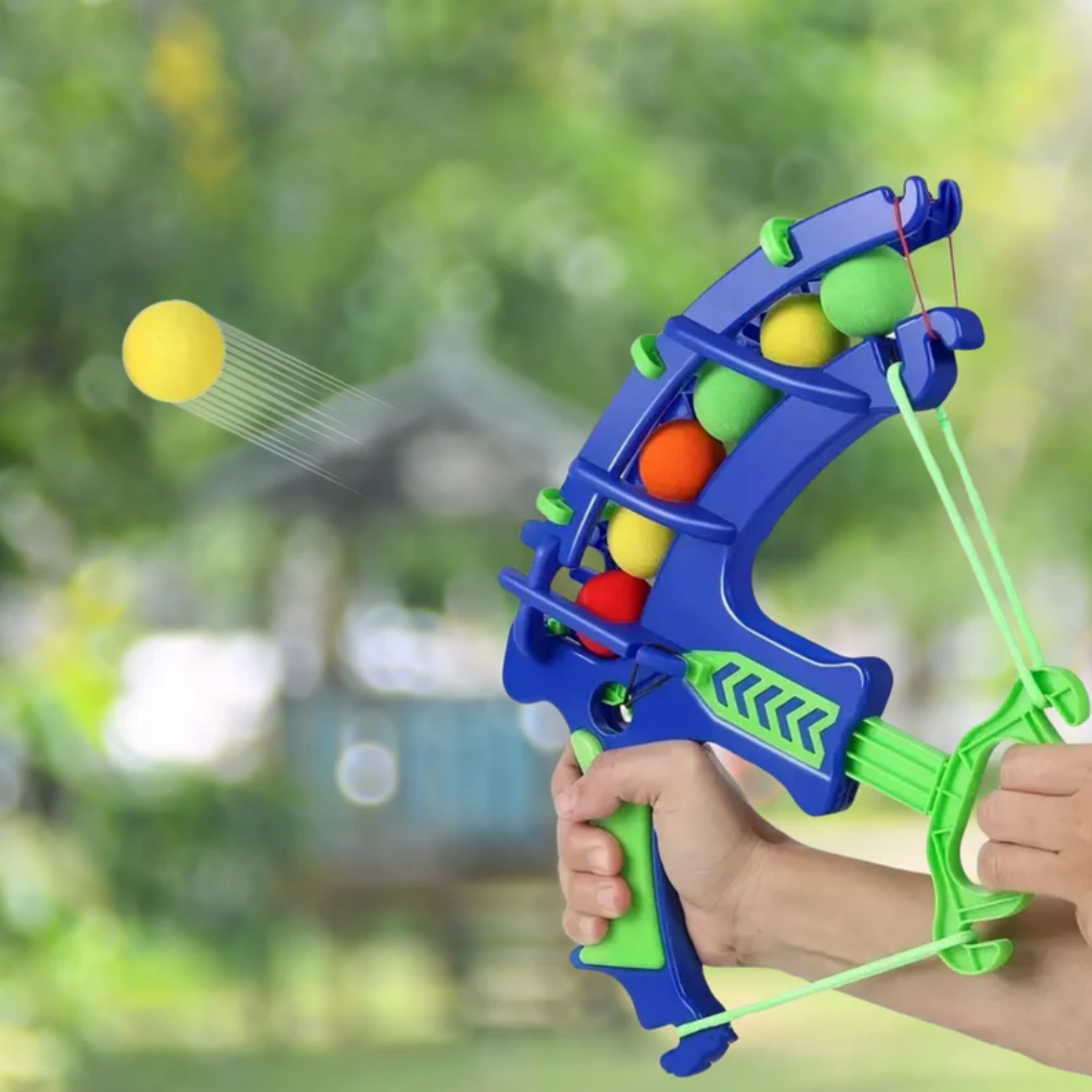 Arco Lanzador de Bolas Tiro al Blanco - Juguete Seguro para Niños con Bolas EVA