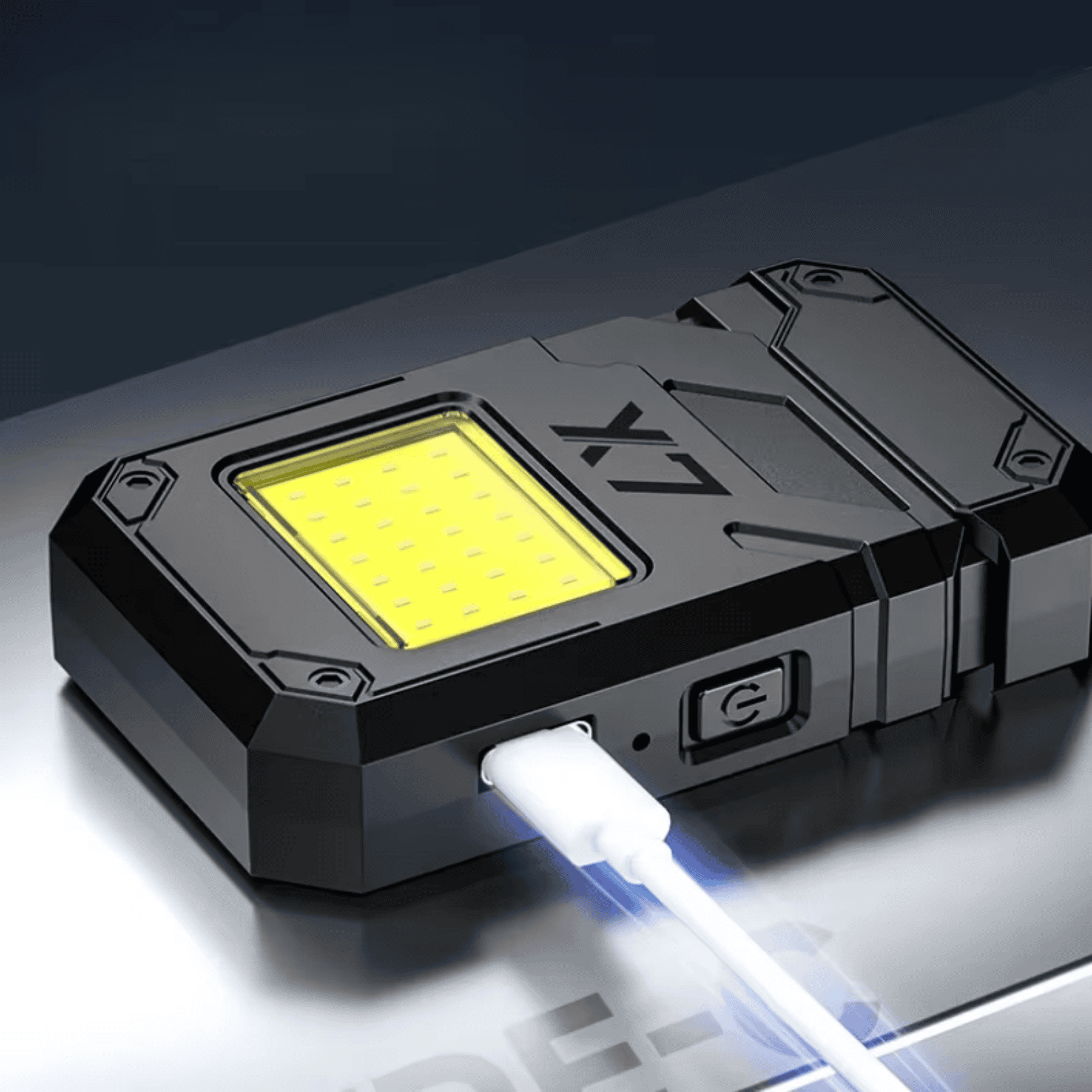 Luz de Emergencia X7 USB - Encendedor Eléctrico + Linterna LED + Llavero 3 en 1