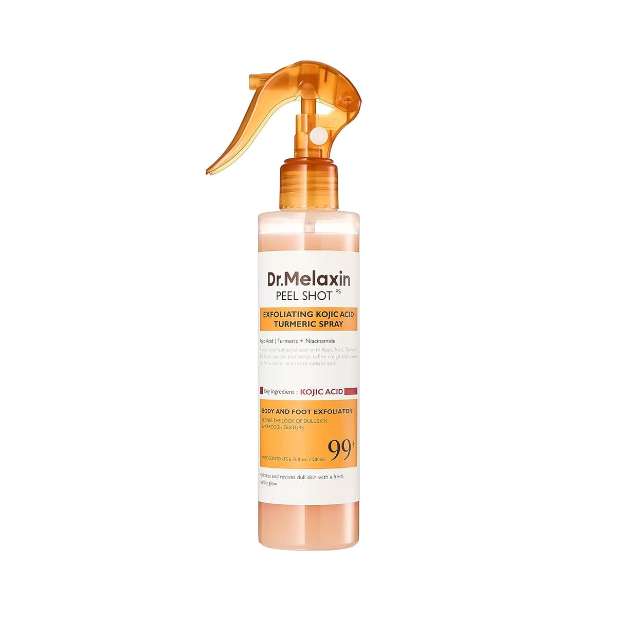 Dr. Melaxin Peel Shot spray exfoliante corporal 200ml con ácido kójico, cúrcuma y niacinamida
