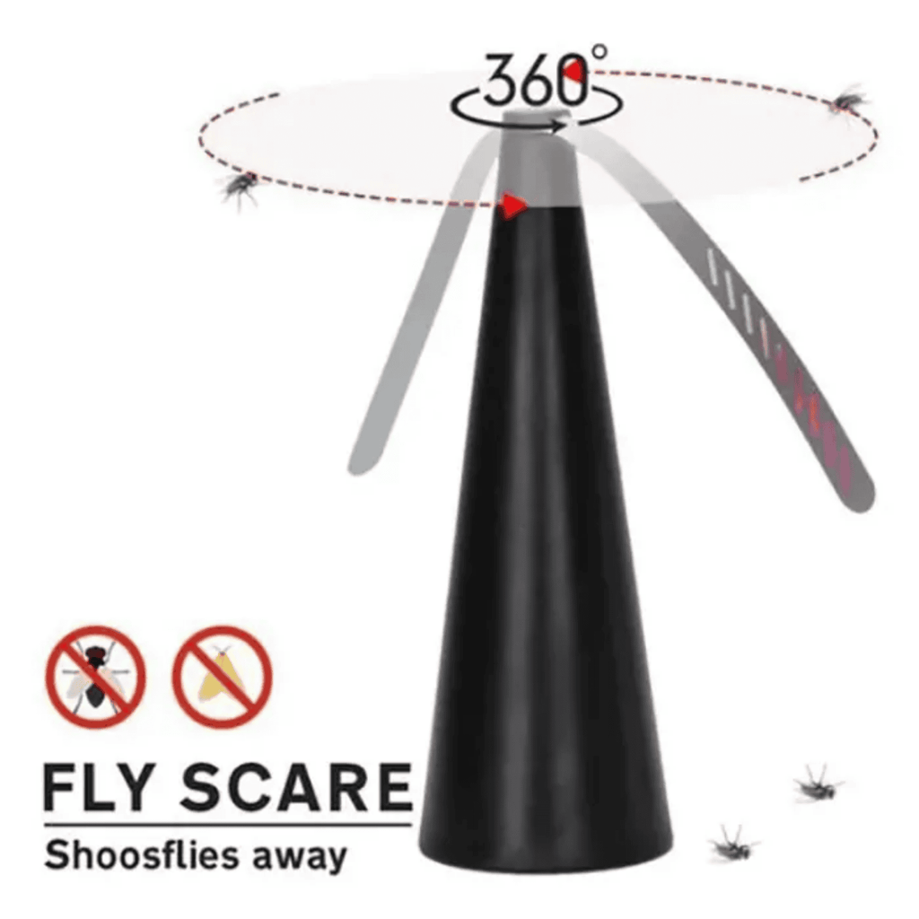 Ventilador Mata Moscas Repelente de Insectos - Protege tus Comidas Sin Químicos