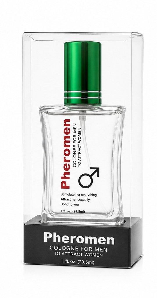 Pheromen perfume para hombre presentado en su estuche premium de regalo