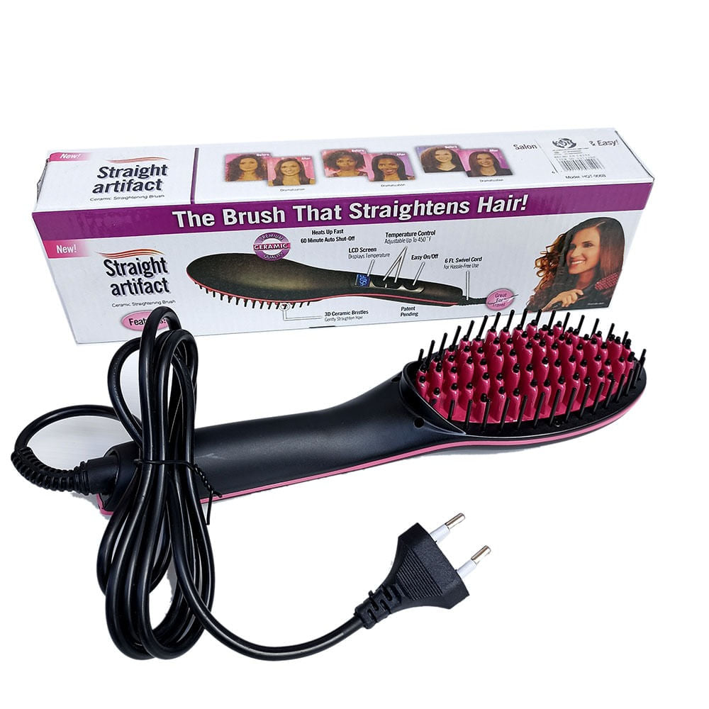 Cepillo Alisador de Pelo Profesional LCD - Sin Frizz