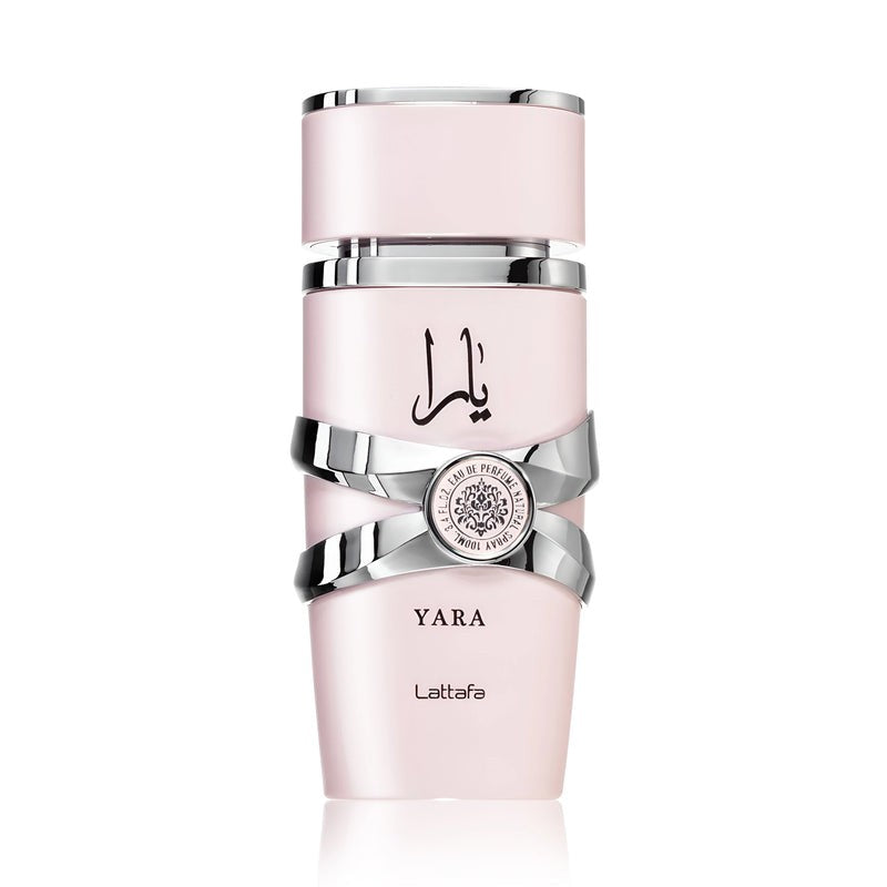 Perfume Lattafa Yara caja y frasco vista 2