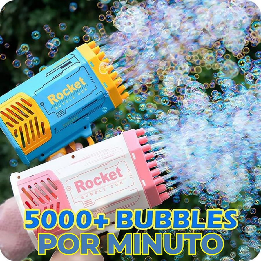 Bazooka Lanza Burbujas Infantil - Diversión al Aire Libre