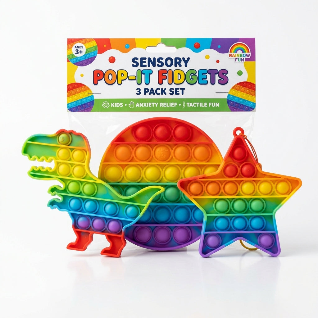 Pack Pop It Sensorial Antiestrés de Silicona | Set Niños